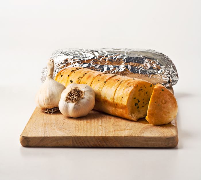 Garlic Foil Wrap. French Bakery, Christchurch NZ.